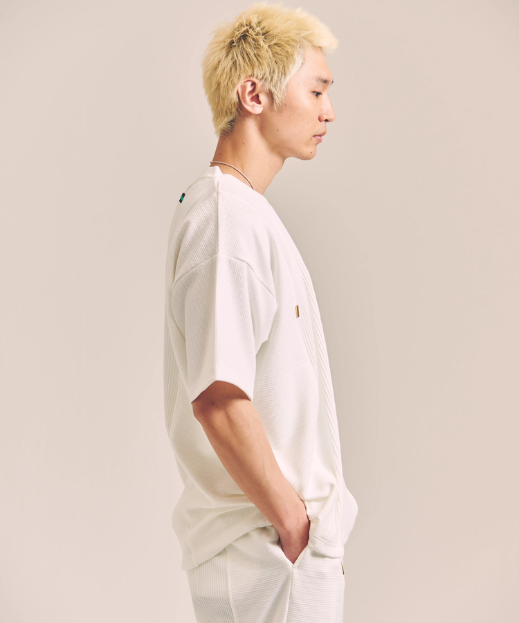 JACKROSE(ジャックローズ) |GA 切替PLEATS-SS TEE *セットアップ対応(MENS)