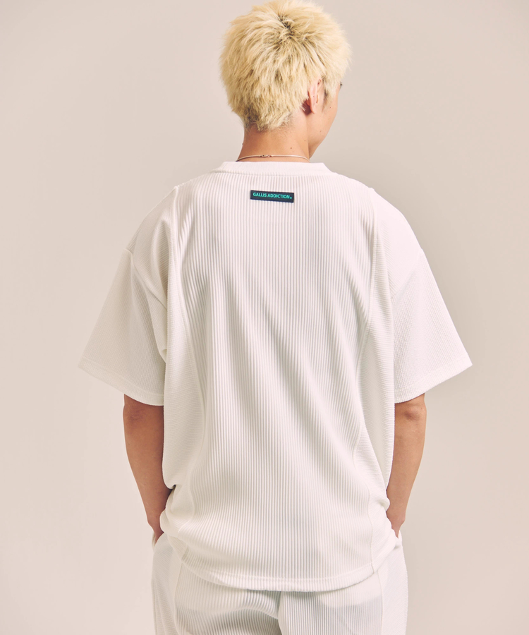 JACKROSE(ジャックローズ) |GA 切替PLEATS-SS TEE *セットアップ対応(MENS)