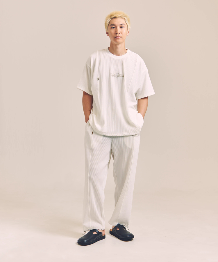 JACKROSE(ジャックローズ) |GA 切替PLEATS-SS TEE *セットアップ対応(MENS)