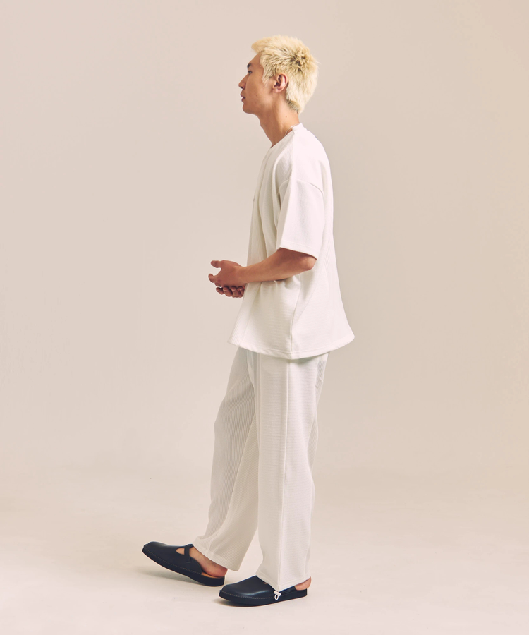 JACKROSE(ジャックローズ) |GA 切替PLEATS-SS TEE *セットアップ対応(MENS)