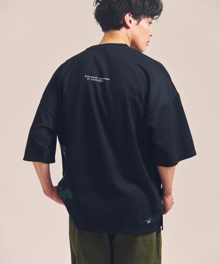 JACKROSE(ジャックローズ) |JE-ローズ&バタフライ刺繍-SSTEE(MENS)