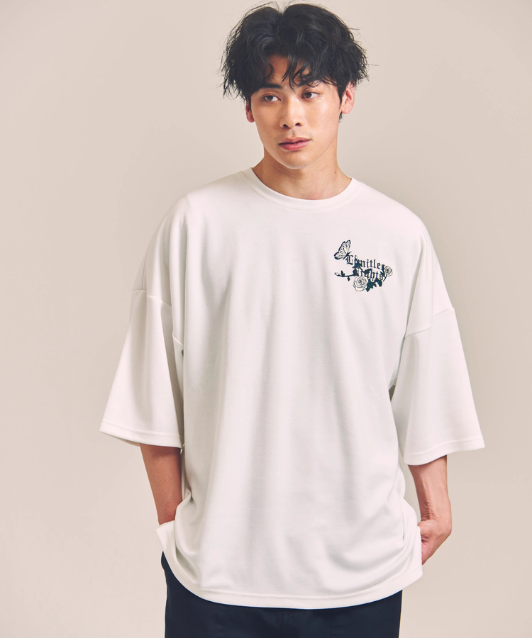 JACKROSE(ジャックローズ) |JE-ローズ&バタフライ刺繍-SSTEE(MENS)