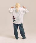 JACKROSE(ジャックローズ) |JE-ローズ&バタフライ刺繍-SSTEE(MENS)