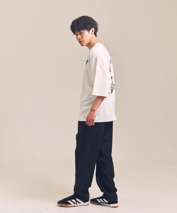 JACKROSE(ジャックローズ) |JE-ローズ&バタフライ刺繍-SSTEE(MENS)