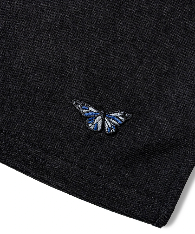 JACKROSE(ジャックローズ) |JE-ローズ&バタフライ刺繍-SSTEE(MENS)