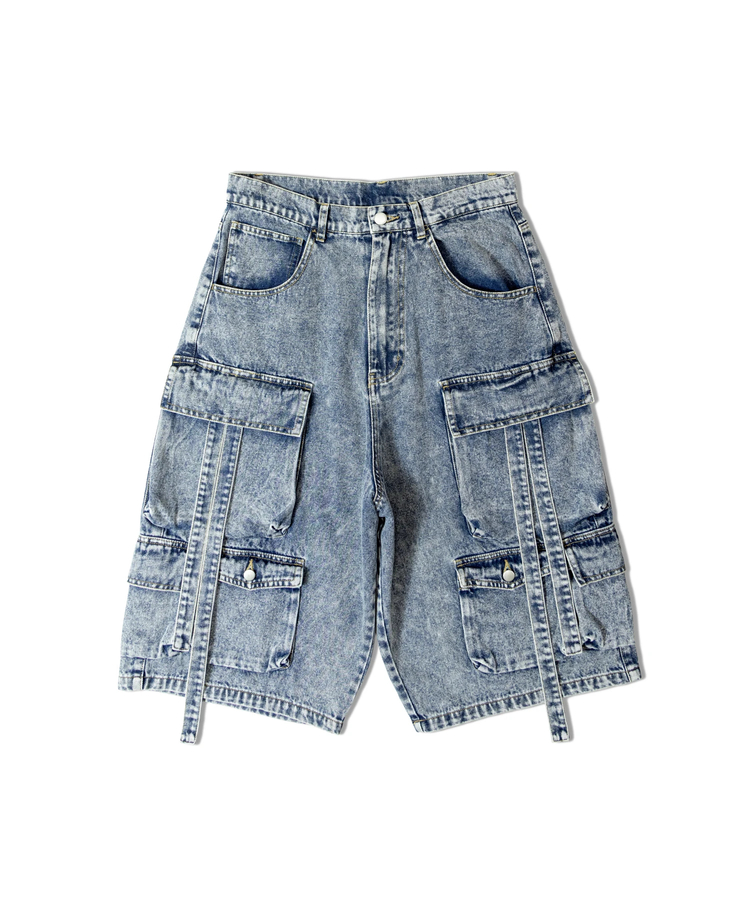 JACKROSE(ジャックローズ) |GA-10.5OZデニム加工テクノカーゴショーツ(MENS)