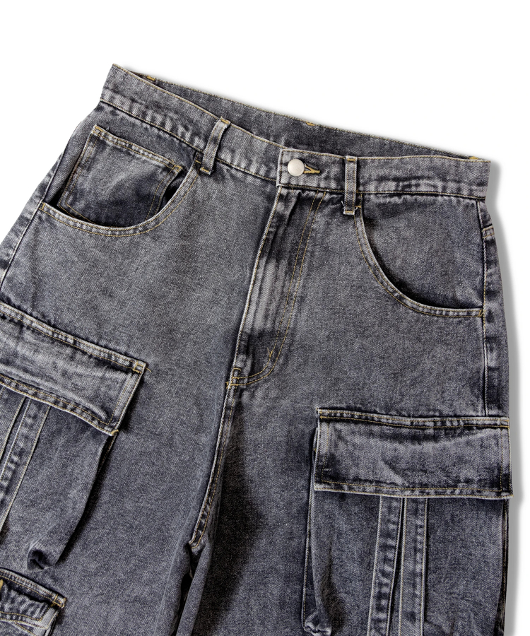JACKROSE(ジャックローズ) |GA-10.5OZデニム加工テクノカーゴショーツ(MENS)