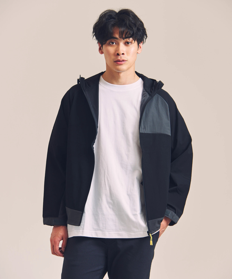 JACKROSE(ジャックローズ) |CREATION CUBE/クリエーションキューブ 3Dスリーブ ナイロンストレッチ ZIPパーカー(MENS)