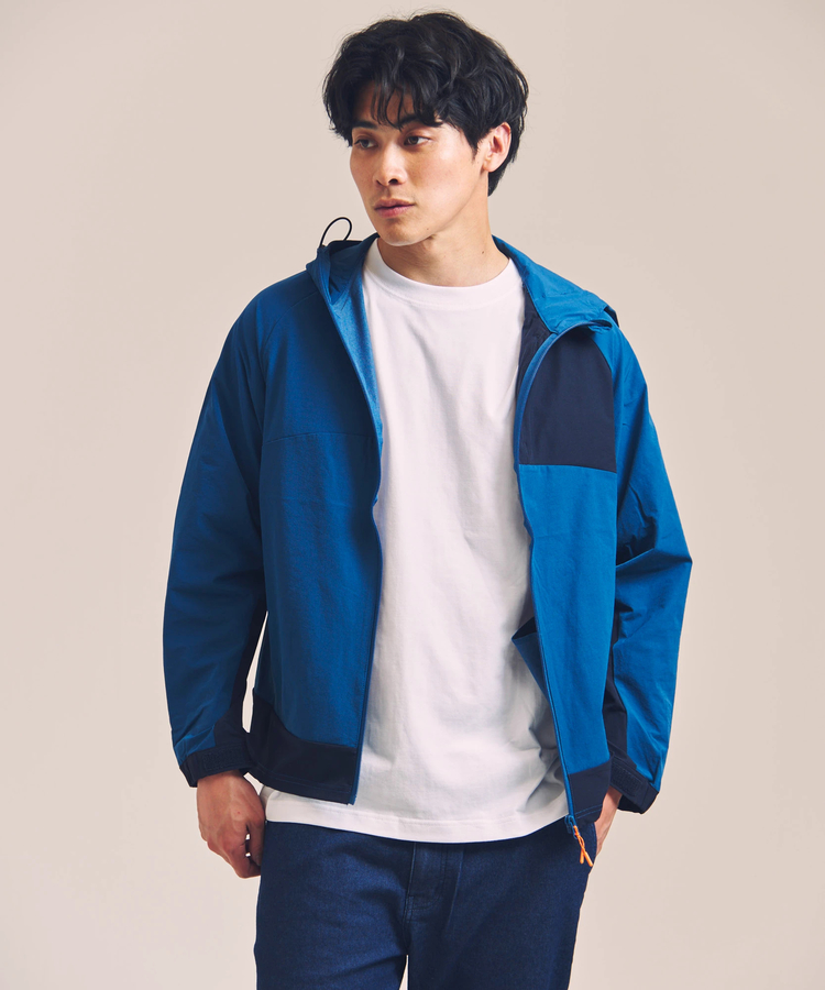 JACKROSE(ジャックローズ) |CREATION CUBE/クリエーションキューブ 3Dスリーブ ナイロンストレッチ ZIPパーカー(MENS)