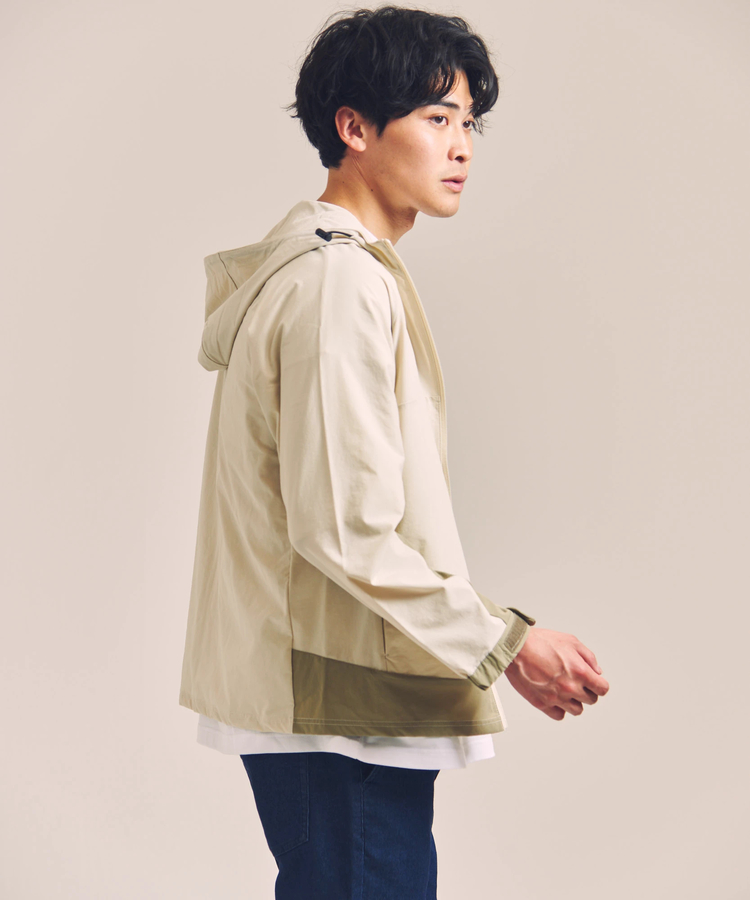 JACKROSE(ジャックローズ) |CREATION CUBE/クリエーションキューブ 3Dスリーブ ナイロンストレッチ ZIPパーカー(MENS)