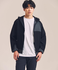JACKROSE(ジャックローズ) |CREATION CUBE/クリエーションキューブ 3Dスリーブ ナイロンストレッチ ZIPパーカー(MENS)