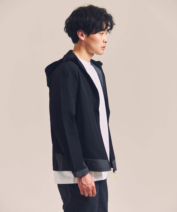 JACKROSE(ジャックローズ) |CREATION CUBE/クリエーションキューブ 3Dスリーブ ナイロンストレッチ ZIPパーカー(MENS)