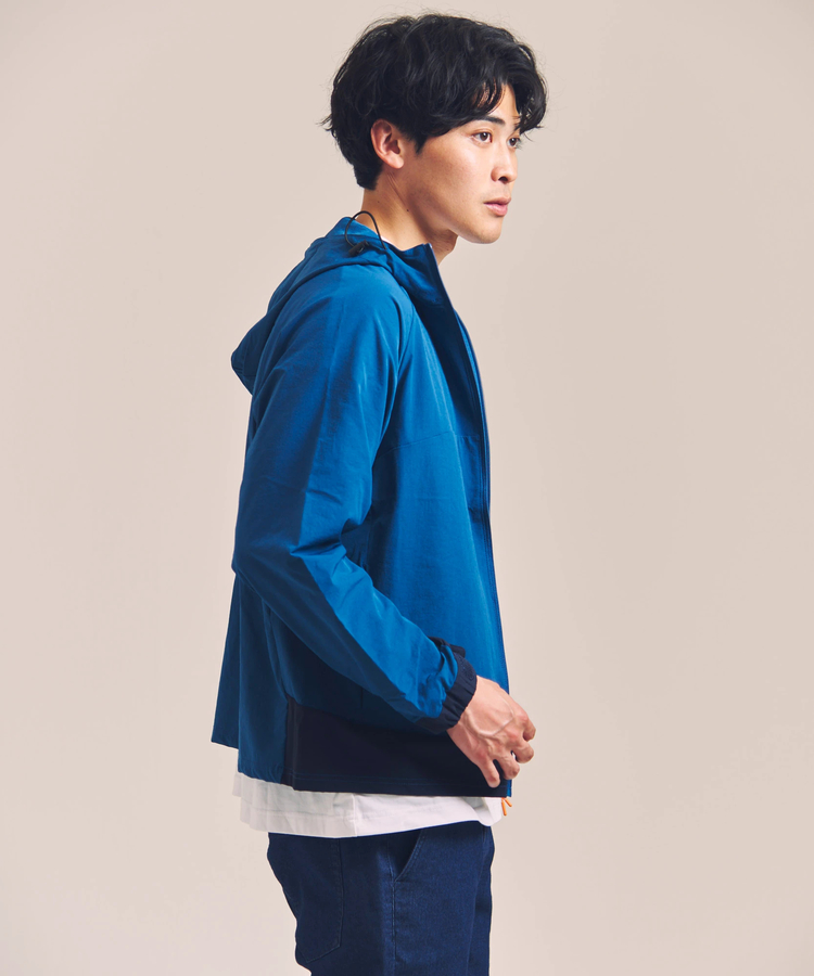 JACKROSE(ジャックローズ) |CREATION CUBE/クリエーションキューブ 3Dスリーブ ナイロンストレッチ ZIPパーカー(MENS)
