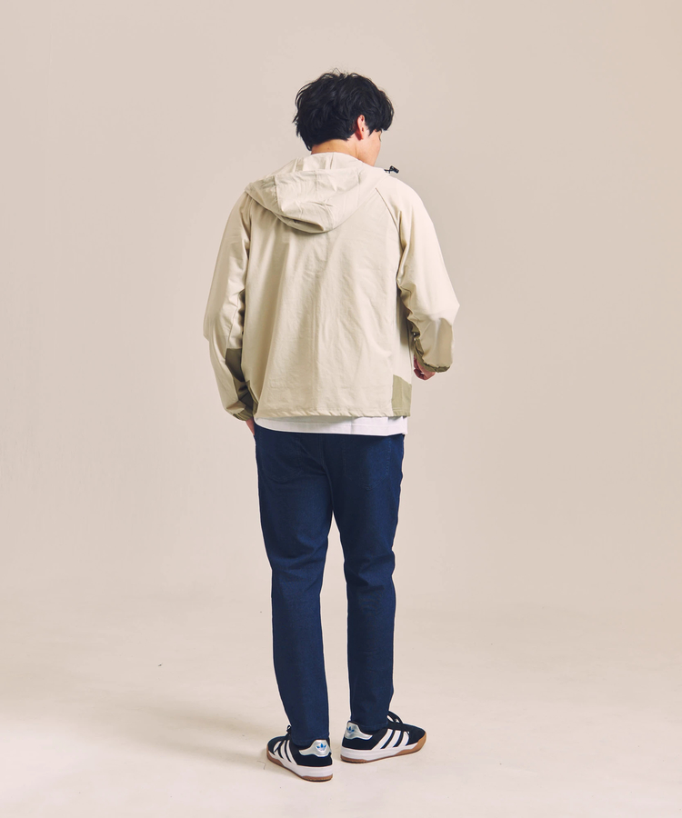 JACKROSE(ジャックローズ) |CREATION CUBE/クリエーションキューブ 3Dスリーブ ナイロンストレッチ ZIPパーカー(MENS)