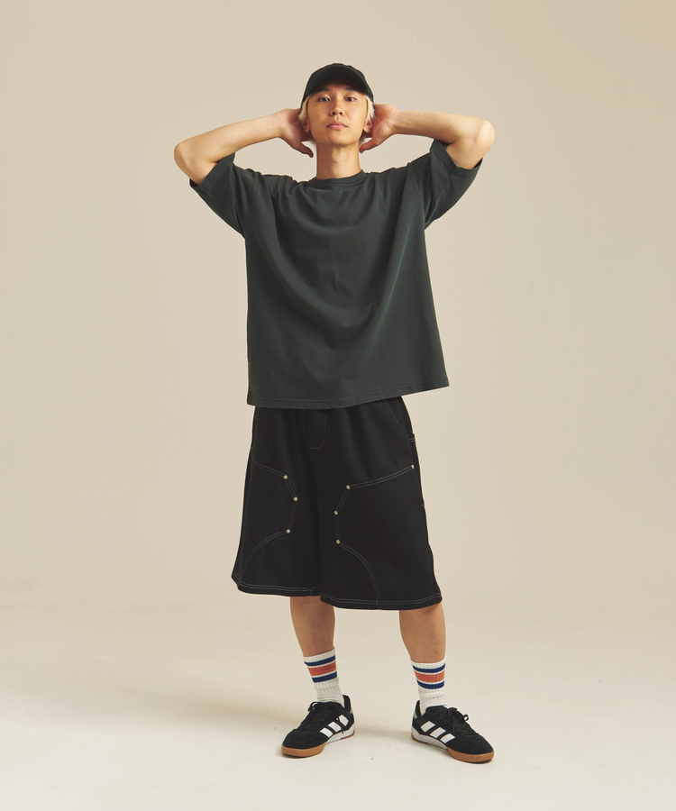 JACKROSE(ジャックローズ) |SHELTECH/シェルテック ピグメントプレーティング天竺-WideSSTEE(MENS)