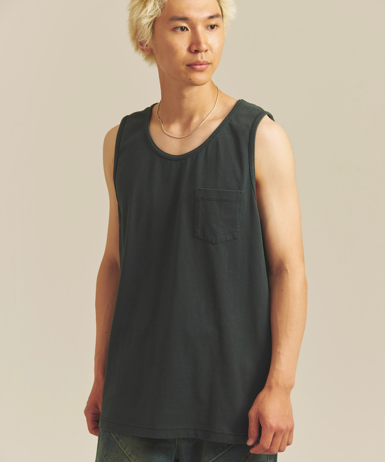 JACKROSE(ジャックローズ) |SHELTECH/シェルテック ピグメントプレーティング天竺-Tanktop(MENS)