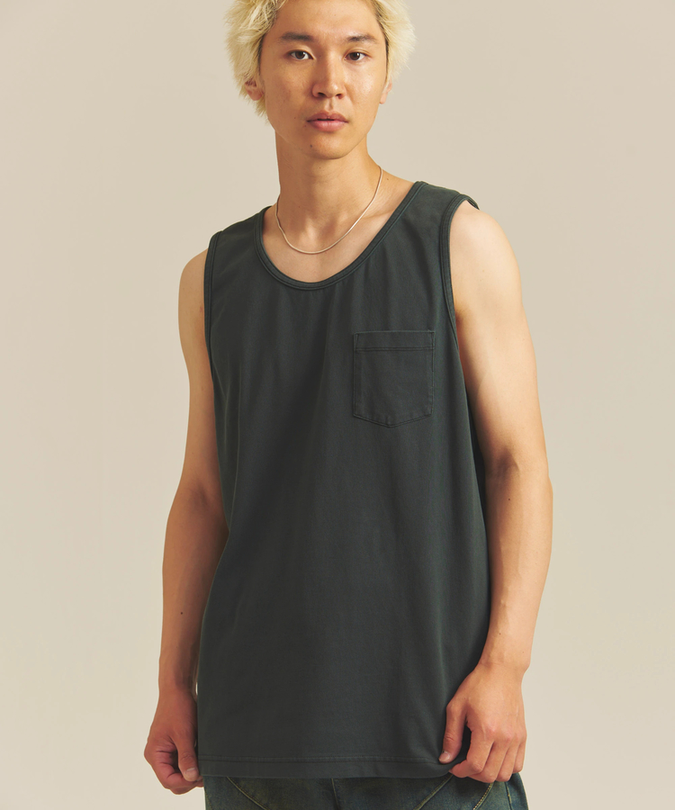JACKROSE(ジャックローズ) |SHELTECH/シェルテック ピグメントプレーティング天竺-Tanktop(MENS)