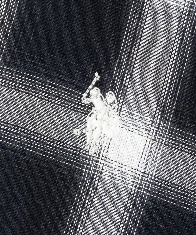 JACKROSE(ジャックローズ) |U.S. Polo Assn./ユーエスポロアッスン 半袖オンブレチェックシャツ(MENS)