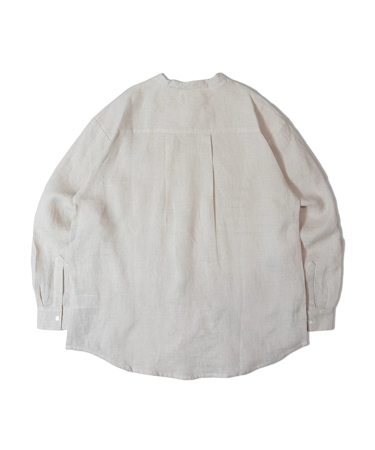 JACKROSE(ジャックローズ) |BAYCANT/ベイカント リネン100% バンドカラーLSシャツ *セットアップ対応(MENS)