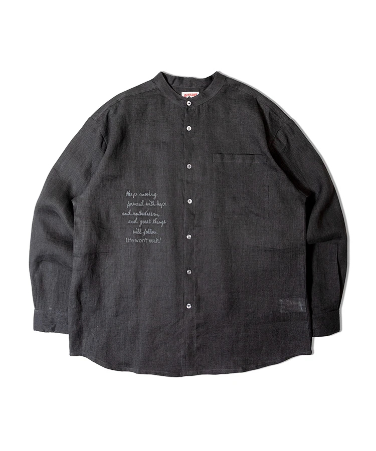 JACKROSE(ジャックローズ) |BAYCANT/ベイカント リネン100% バンドカラーLSシャツ *セットアップ対応(MENS)
