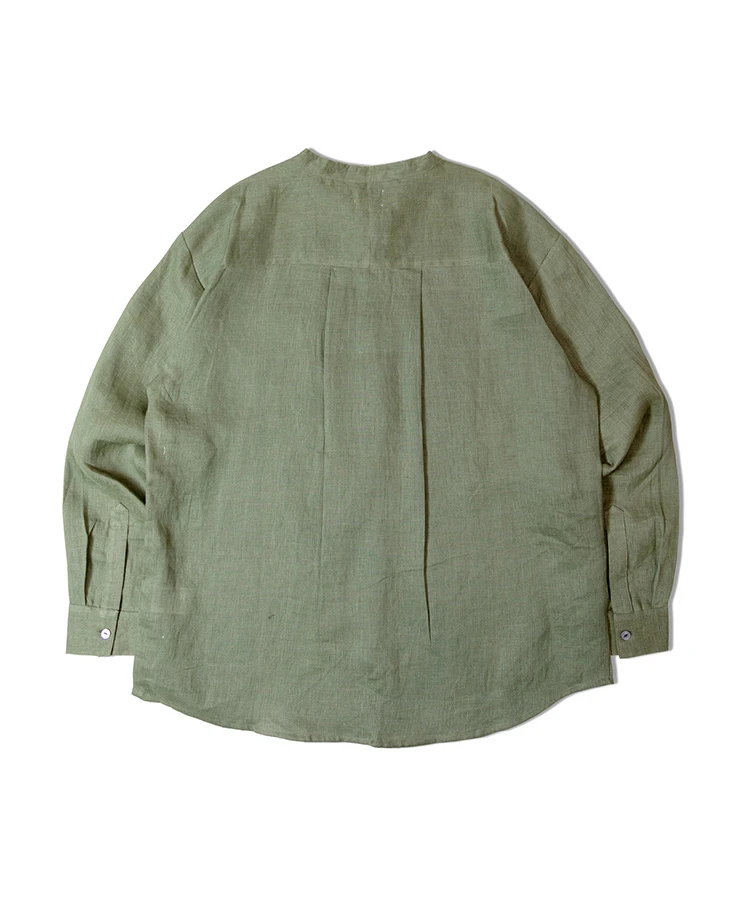 JACKROSE(ジャックローズ) |BAYCANT/ベイカント リネン100% バンドカラーLSシャツ *セットアップ対応(MENS)