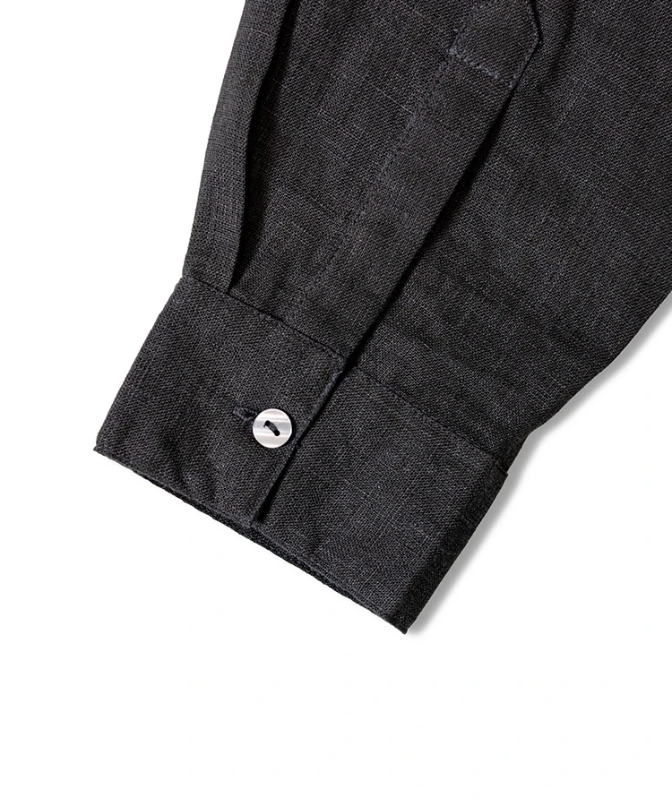 JACKROSE(ジャックローズ) |BAYCANT/ベイカント リネン100% バンドカラーLSシャツ *セットアップ対応(MENS)
