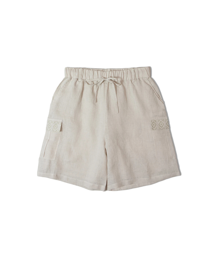 JACKROSE(ジャックローズ) |BAYCANT/ベイカント リネン100% カーゴショーツ *セットアップ対応(MENS)