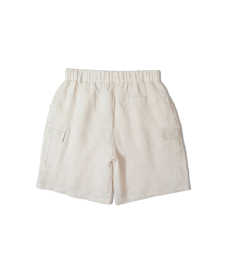 JACKROSE(ジャックローズ) |BAYCANT/ベイカント リネン100% カーゴショーツ *セットアップ対応(MENS)