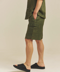 JACKROSE(ジャックローズ) |BAYCANT/ベイカント リネン100% カーゴショーツ *セットアップ対応(MENS)