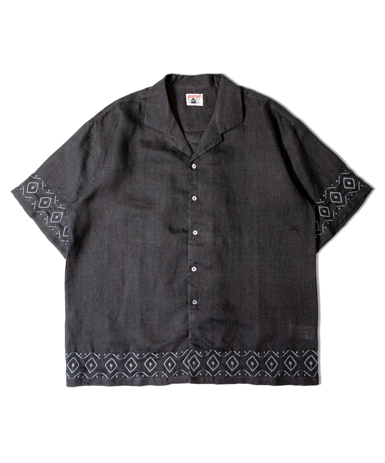 JACKROSE(ジャックローズ) |BAYCANT/ベイカント リネン100% オープンカラーSSシャツ *セットアップ対応(MENS)