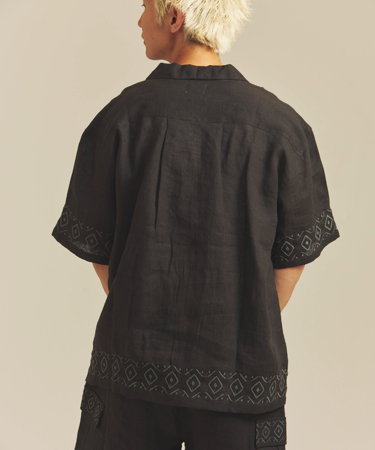JACKROSE(ジャックローズ) |BAYCANT/ベイカント リネン100% オープンカラーSSシャツ *セットアップ対応(MENS)