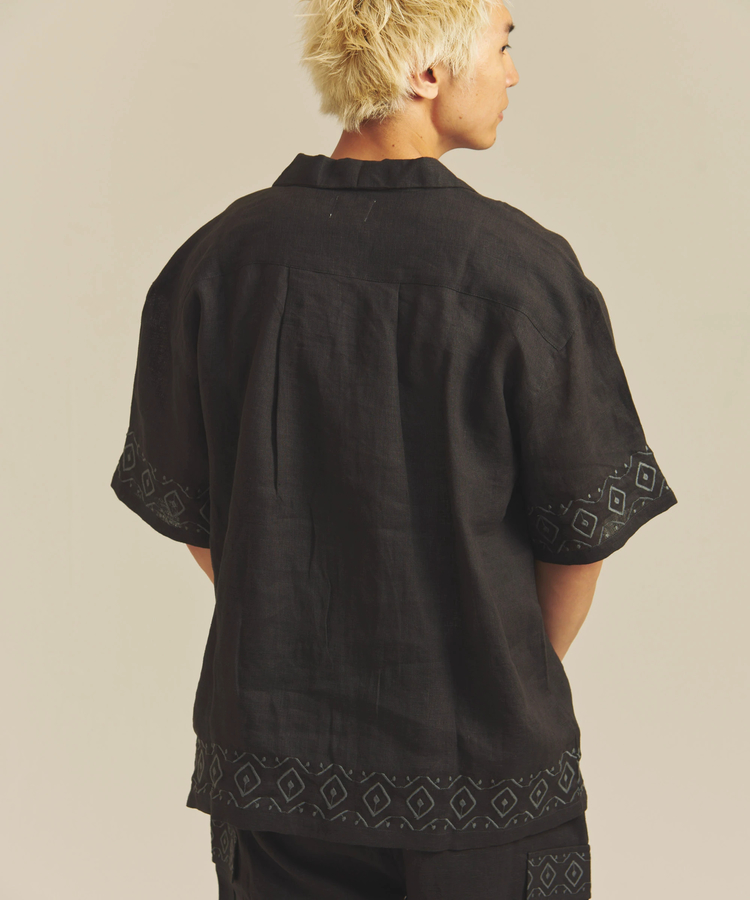 JACKROSE(ジャックローズ) |BAYCANT/ベイカント リネン100% オープンカラーSSシャツ *セットアップ対応(MENS)