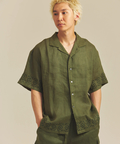JACKROSE(ジャックローズ) |BAYCANT/ベイカント リネン100% オープンカラーSSシャツ *セットアップ対応(MENS)