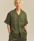 JACKROSE(ジャックローズ) |BAYCANT/ベイカント リネン100% オープンカラーSSシャツ *セットアップ対応(MENS)