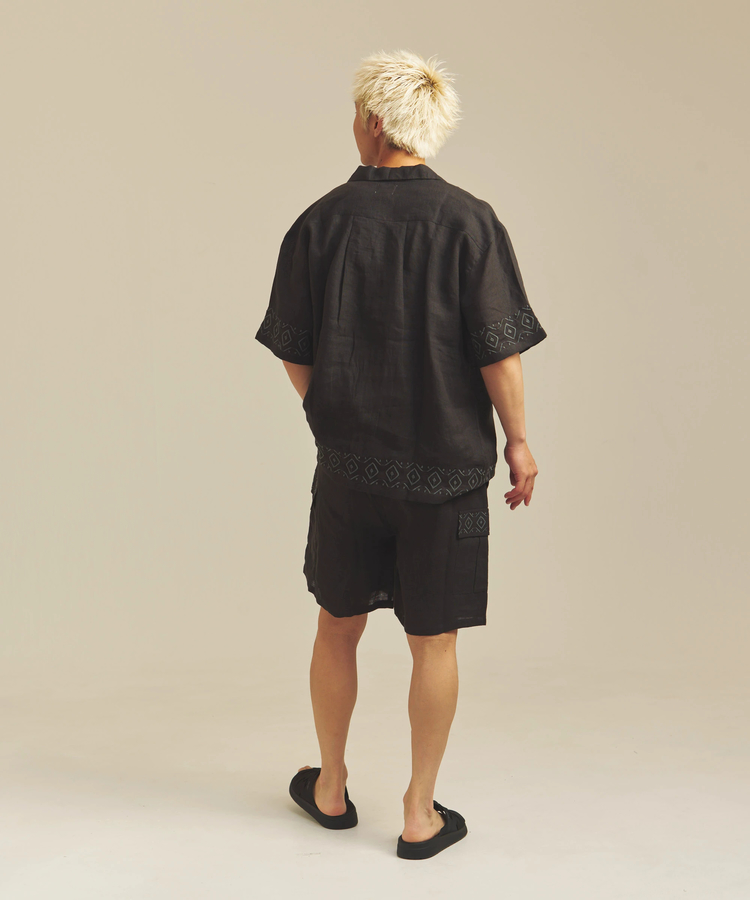 JACKROSE(ジャックローズ) |BAYCANT/ベイカント リネン100% オープンカラーSSシャツ *セットアップ対応(MENS)