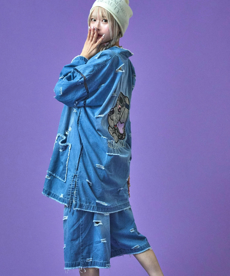 JACKROSE(ジャックローズ) |GALFY/ガルフィー 闇に染まりしボロボロ甚平(MENS)