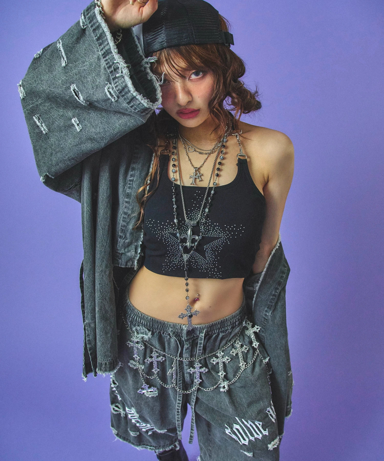 JACKROSE(ジャックローズ) |GALFY/ガルフィー 闇に染まりしボロボロ甚平(MENS)
