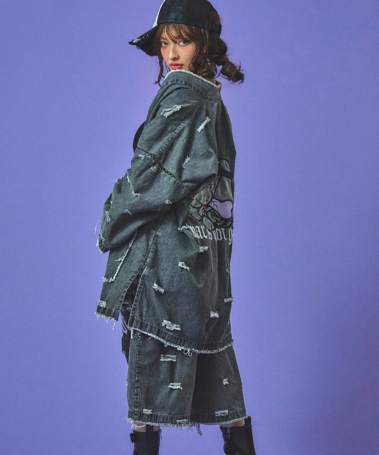 JACKROSE(ジャックローズ) |GALFY/ガルフィー 闇に染まりしボロボロ甚平(MENS)