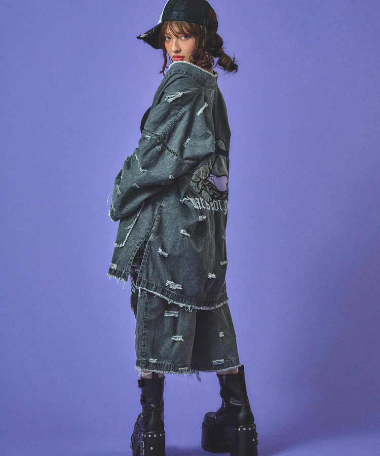 JACKROSE(ジャックローズ) |GALFY/ガルフィー 闇に染まりしボロボロ甚平(MENS)