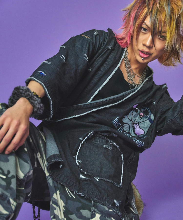 JACKROSE(ジャックローズ) |GALFY/ガルフィー 闇に染まりしボロボロ甚平(MENS)