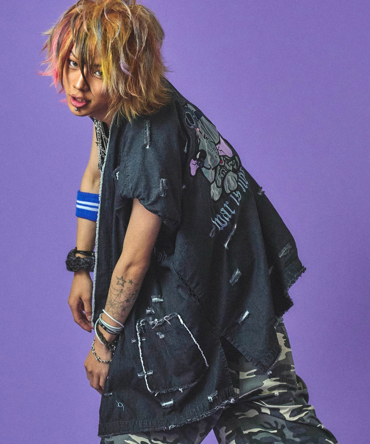 JACKROSE(ジャックローズ) |GALFY/ガルフィー 闇に染まりしボロボロ甚平(MENS)