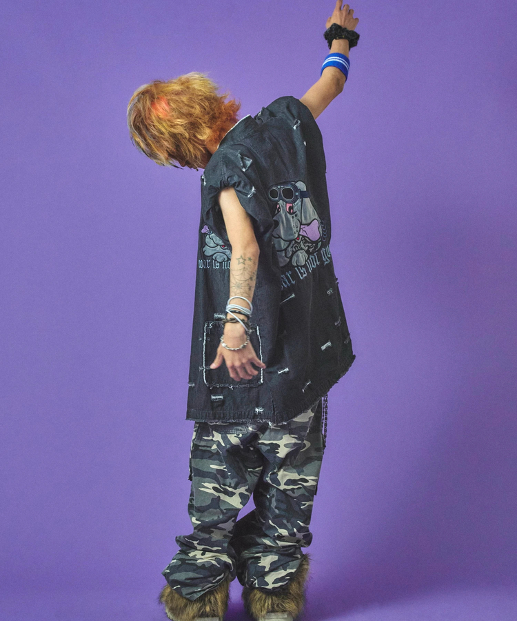 JACKROSE(ジャックローズ) |GALFY/ガルフィー 闇に染まりしボロボロ甚平(MENS)