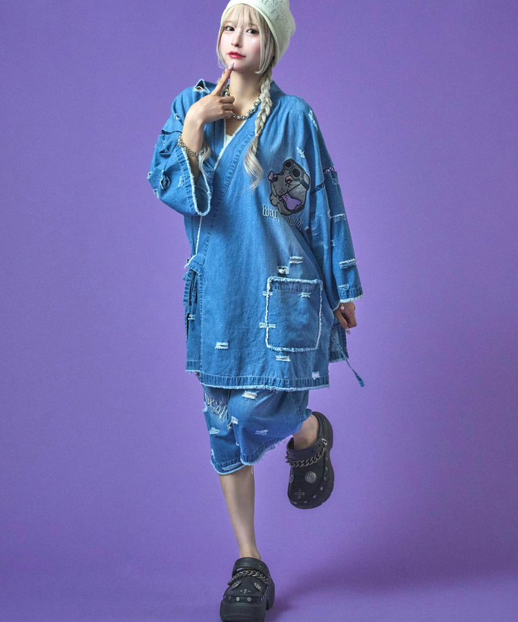 JACKROSE(ジャックローズ) |GALFY/ガルフィー 闇に染まりしボロボロ甚平(MENS)