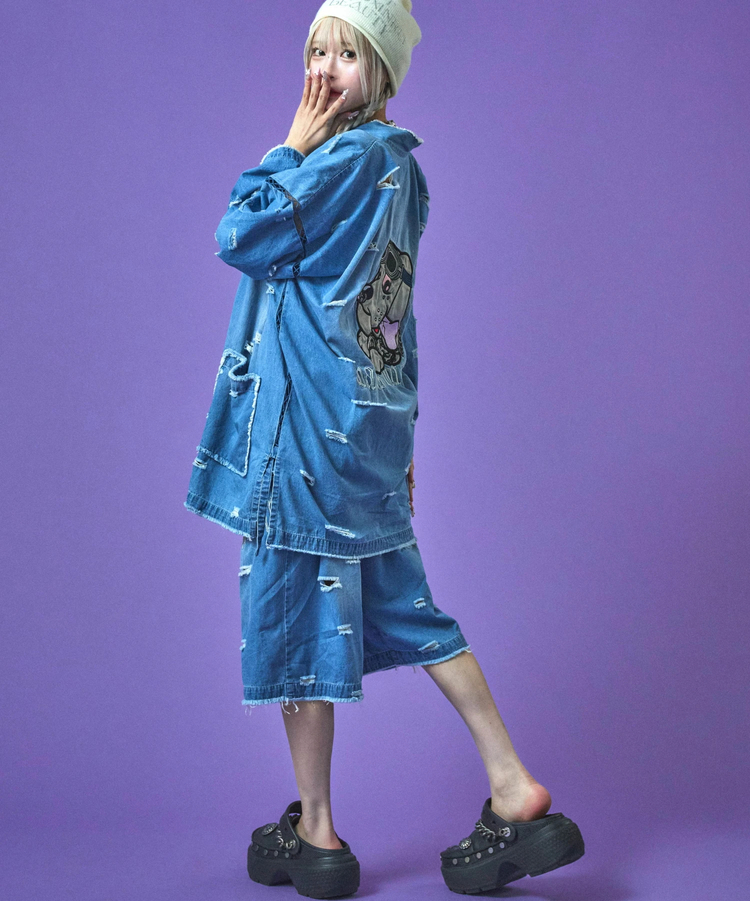 JACKROSE(ジャックローズ) |GALFY/ガルフィー 闇に染まりしボロボロ甚平(MENS)