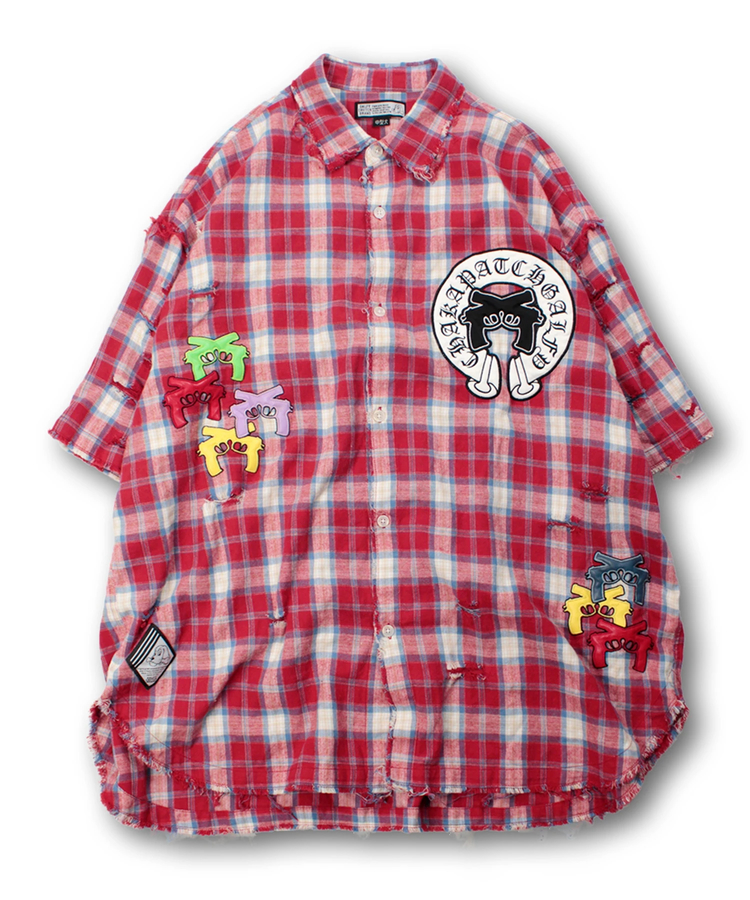 JACKROSE(ジャックローズ) |GALFY/ガルフィー チャカパッチチェックシャツ SS(MENS)