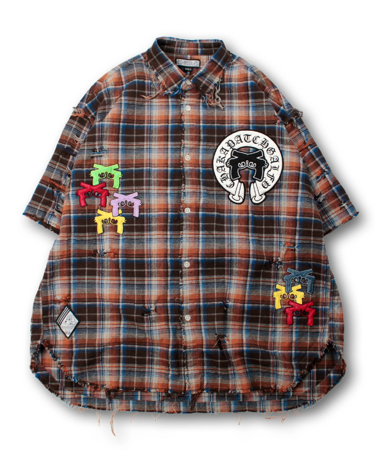 JACKROSE(ジャックローズ) |GALFY/ガルフィー チャカパッチチェックシャツ SS(MENS)