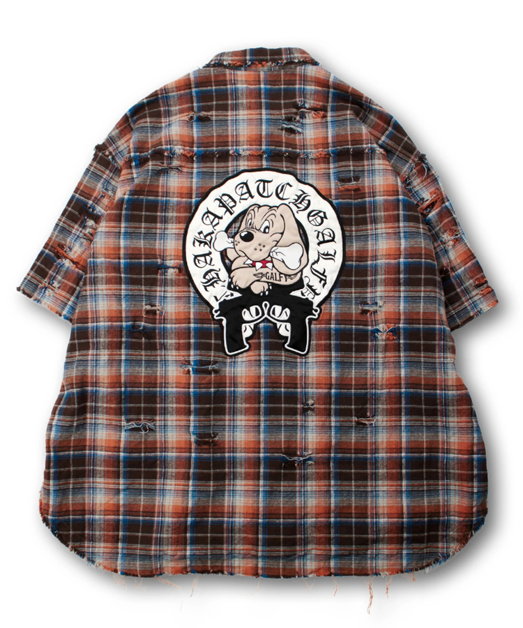 JACKROSE(ジャックローズ) |GALFY/ガルフィー チャカパッチチェックシャツ SS(MENS)