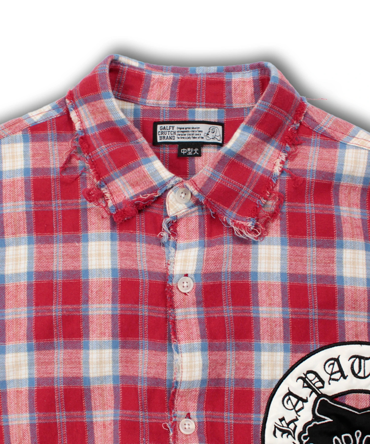 JACKROSE(ジャックローズ) |GALFY/ガルフィー チャカパッチチェックシャツ SS(MENS)