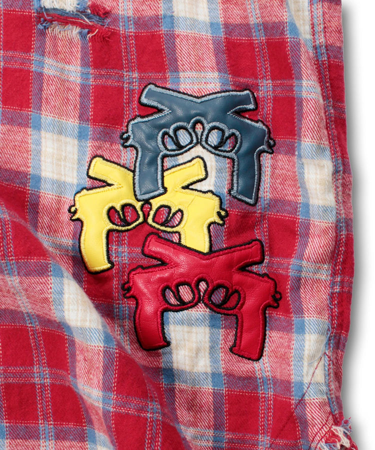 JACKROSE(ジャックローズ) |GALFY/ガルフィー チャカパッチチェックシャツ SS(MENS)