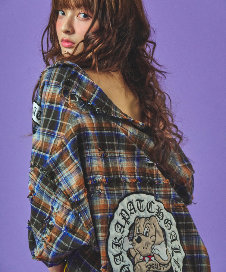 JACKROSE(ジャックローズ) |GALFY/ガルフィー チャカパッチチェックシャツ SS(MENS)